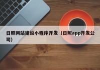 日照网站建设小程序开发（日照app开发公司）