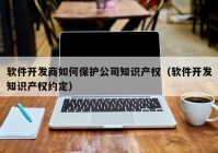 软件开发商如何保护公司知识产权（软件开发知识产权约定）